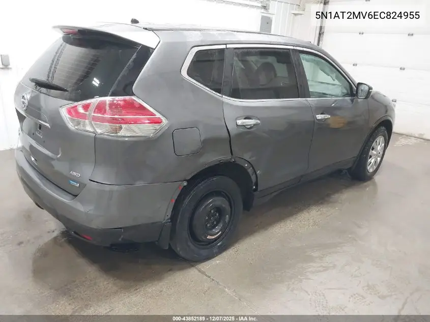 5N1AT2MV6EC824955 2014 Nissan Rogue S/Sl/Sv