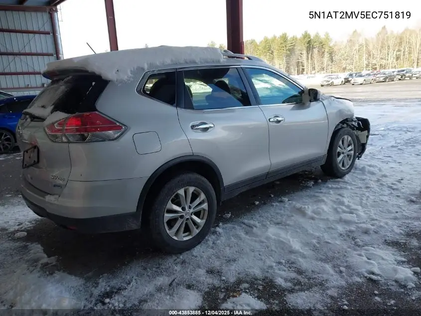 5N1AT2MV5EC751819 2014 Nissan Rogue Sv
