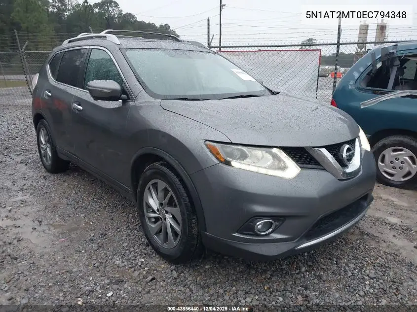 5N1AT2MT0EC794348 2014 Nissan Rogue Sl