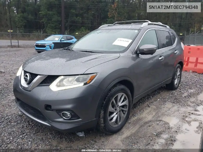 5N1AT2MT0EC794348 2014 Nissan Rogue Sl