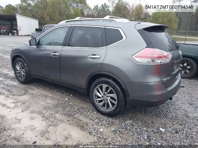 5N1AT2MT0EC794348 2014 Nissan Rogue Sl