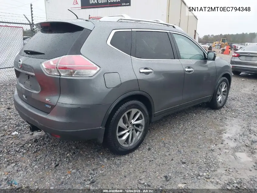 5N1AT2MT0EC794348 2014 Nissan Rogue Sl