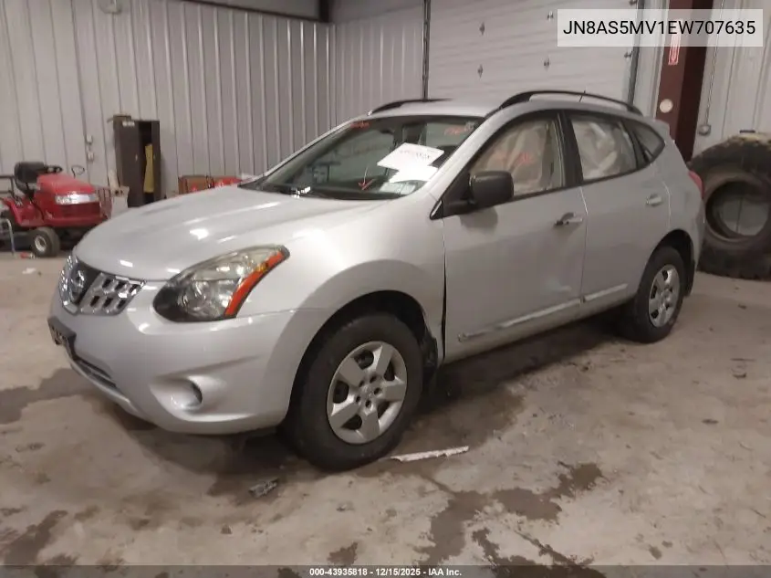 JN8AS5MV1EW707635 2014 Nissan Rogue Select S