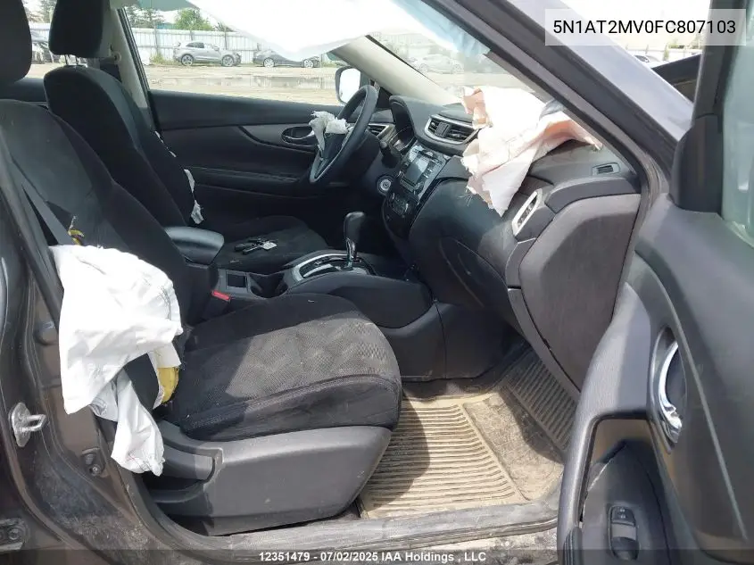 5N1AT2MV0FC807103 2015 Nissan Rogue S/Sl/Sv