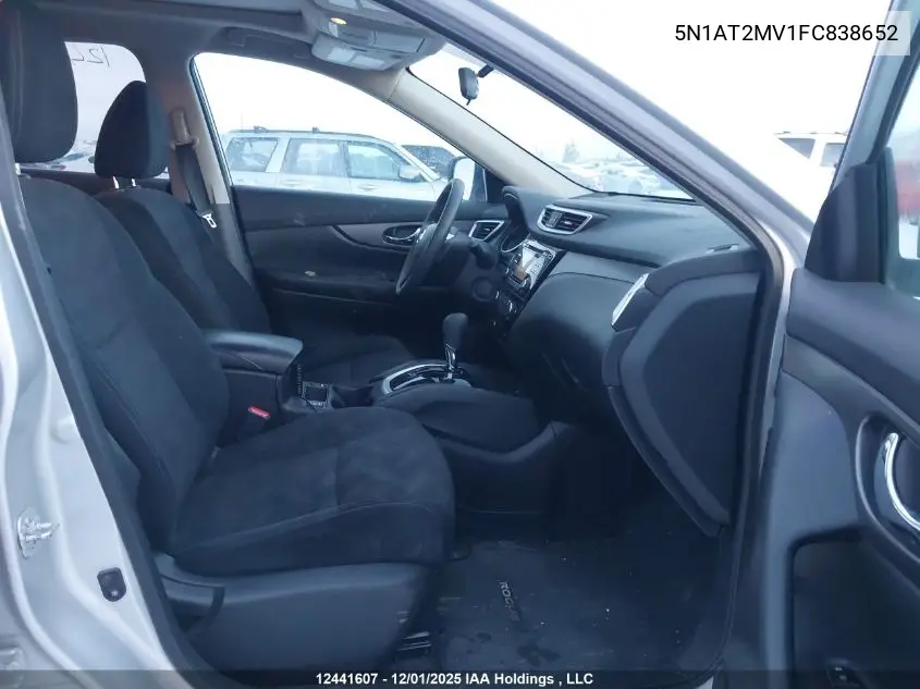 5N1AT2MV1FC838652 2015 Nissan Rogue S/Sl/Sv