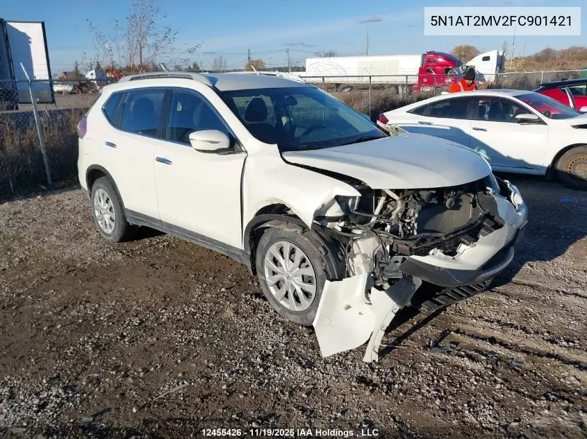 5N1AT2MV2FC901421 2015 Nissan Rogue S/Sl/Sv