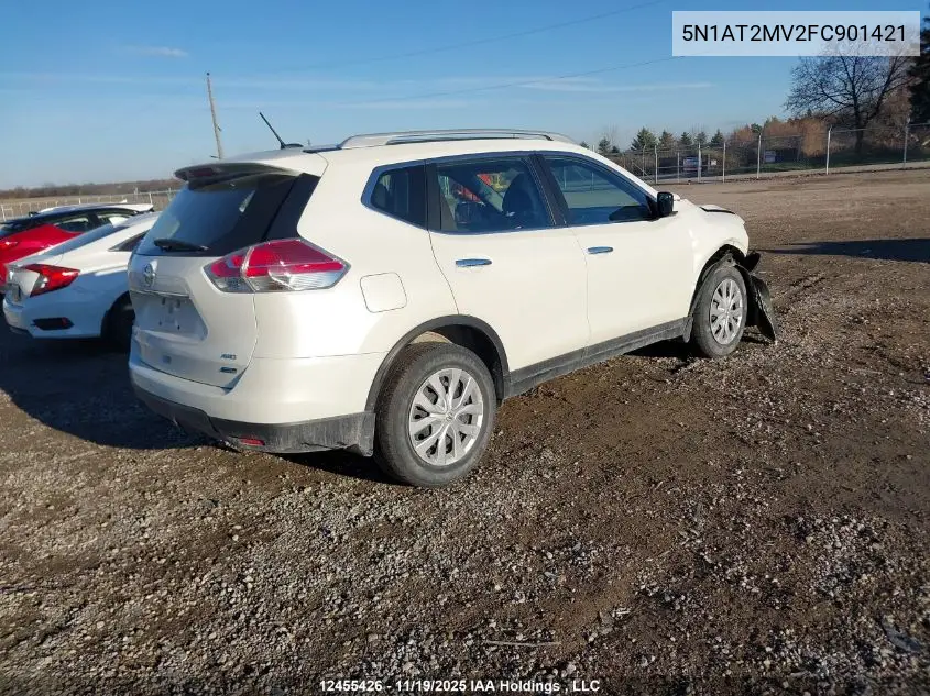 5N1AT2MV2FC901421 2015 Nissan Rogue S/Sl/Sv