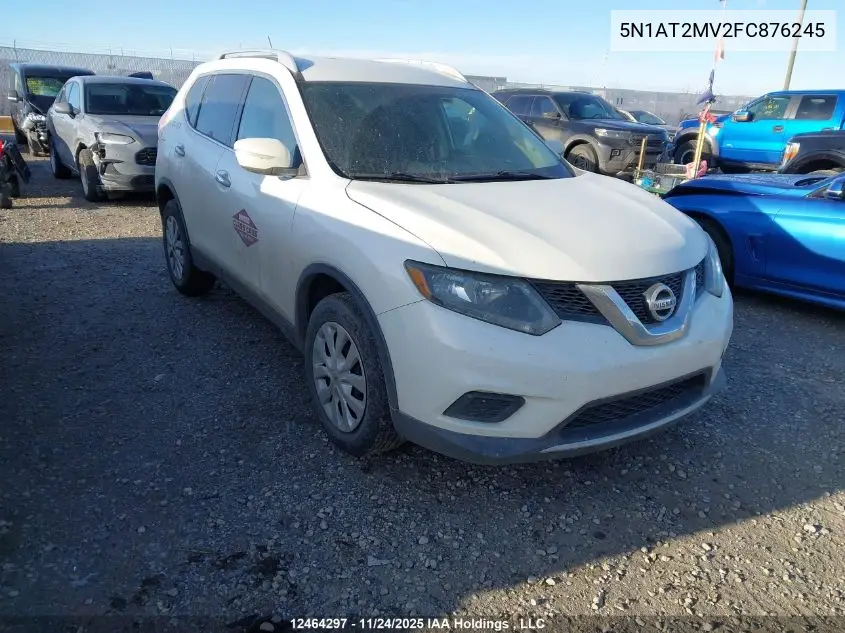 5N1AT2MV2FC876245 2015 Nissan Rogue S/Sl/Sv