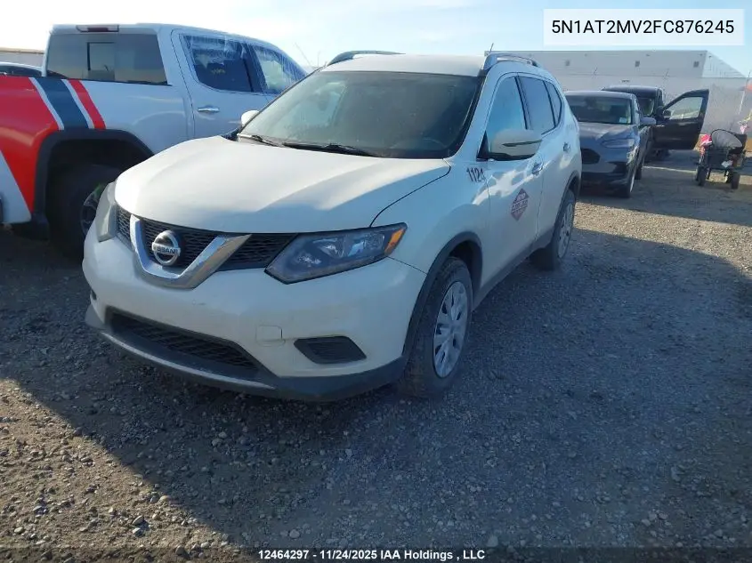 5N1AT2MV2FC876245 2015 Nissan Rogue S/Sl/Sv