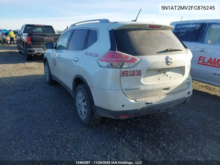 5N1AT2MV2FC876245 2015 Nissan Rogue S/Sl/Sv
