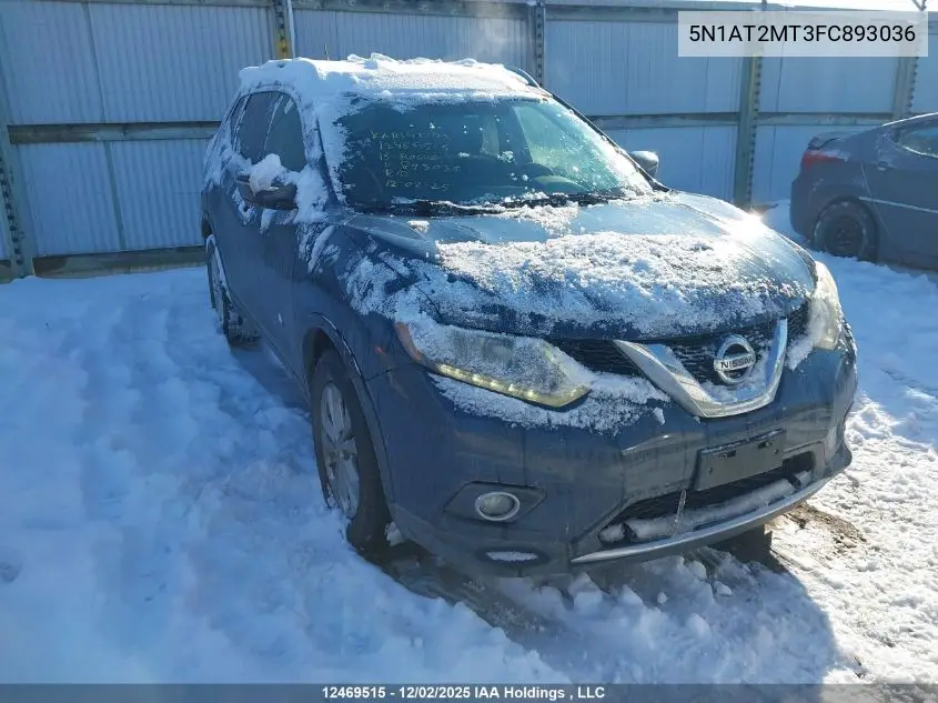 5N1AT2MT3FC893036 2015 Nissan Rogue S/Sv
