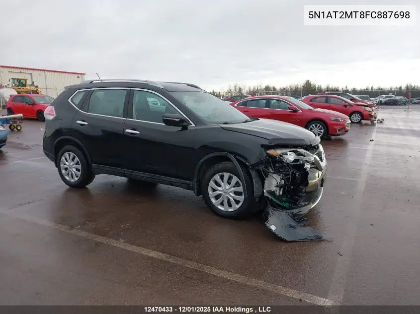 5N1AT2MT8FC887698 2015 Nissan Rogue S/Sv
