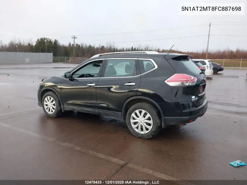 5N1AT2MT8FC887698 2015 Nissan Rogue S/Sv