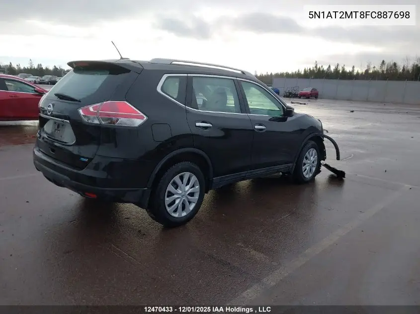 5N1AT2MT8FC887698 2015 Nissan Rogue S/Sv