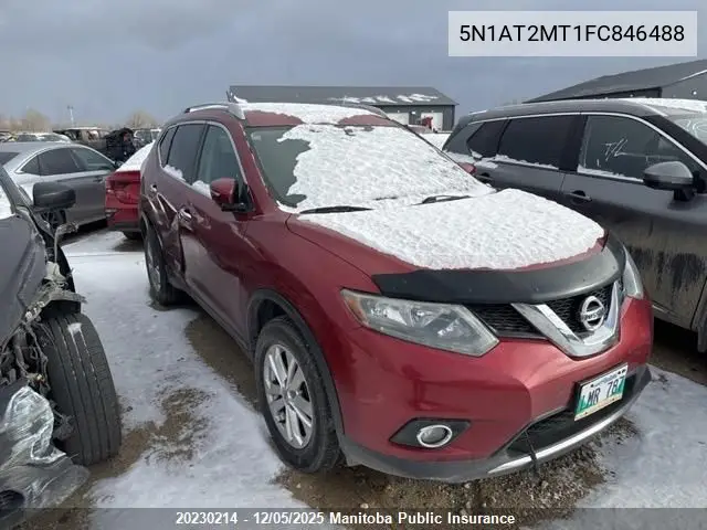 5N1AT2MT1FC846488 2015 Nissan Rogue Sv