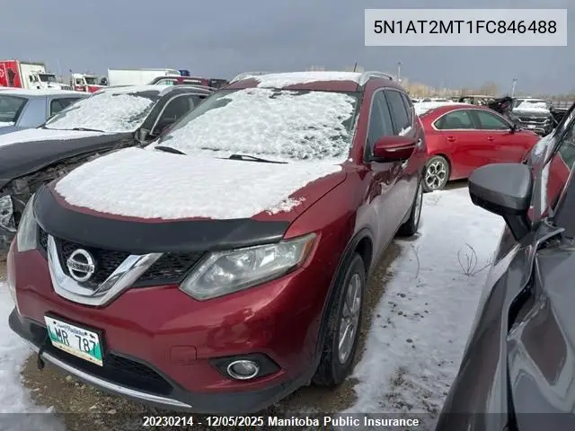 5N1AT2MT1FC846488 2015 Nissan Rogue Sv