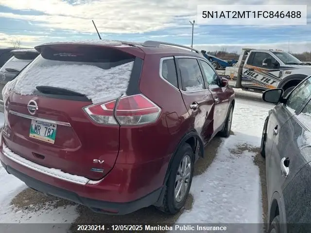 5N1AT2MT1FC846488 2015 Nissan Rogue Sv