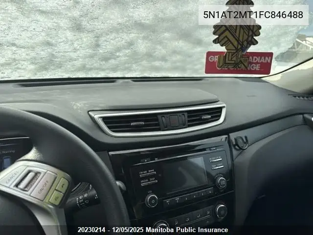 5N1AT2MT1FC846488 2015 Nissan Rogue Sv