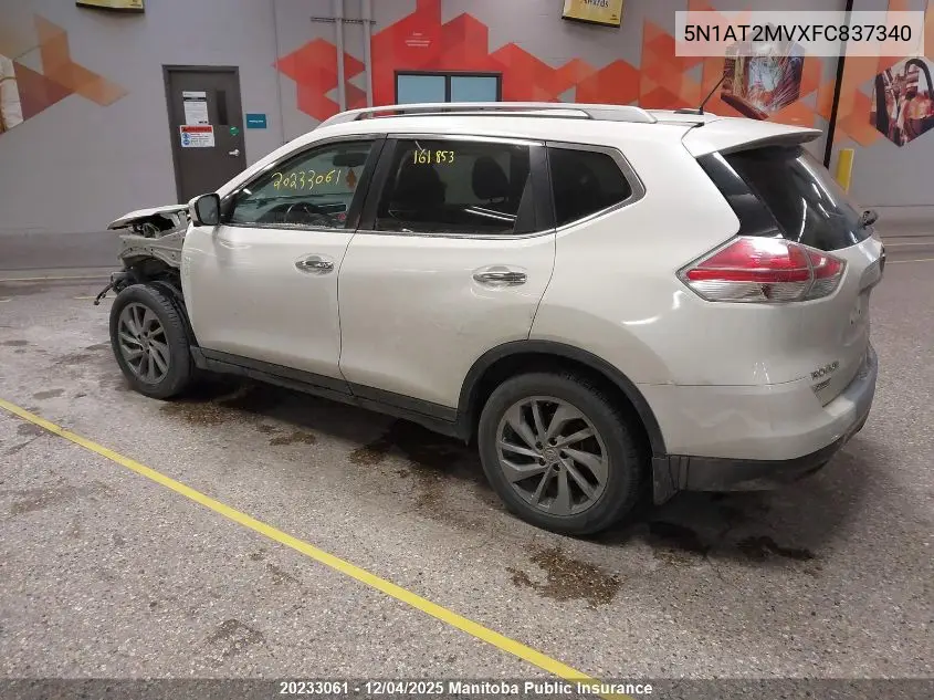 5N1AT2MVXFC837340 2015 Nissan Rogue Sl