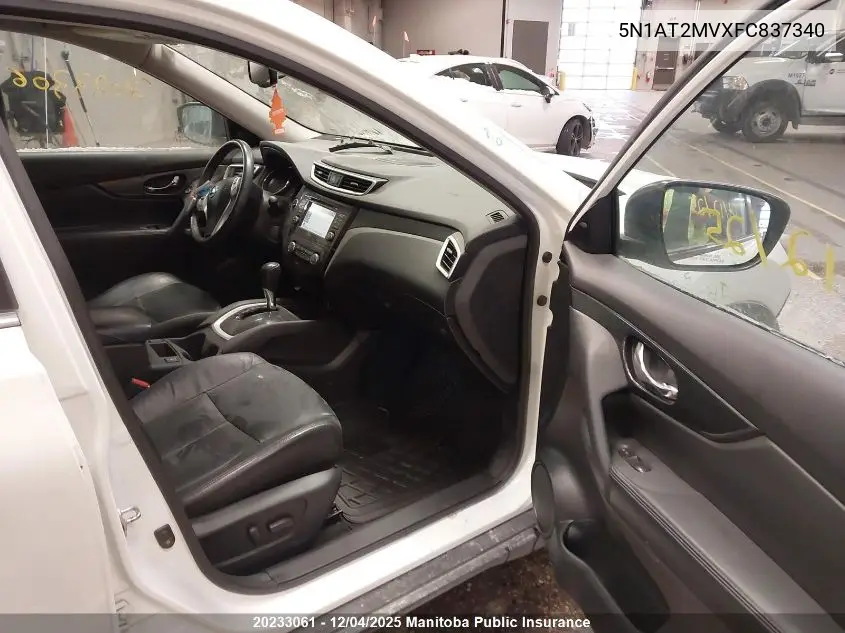 5N1AT2MVXFC837340 2015 Nissan Rogue Sl