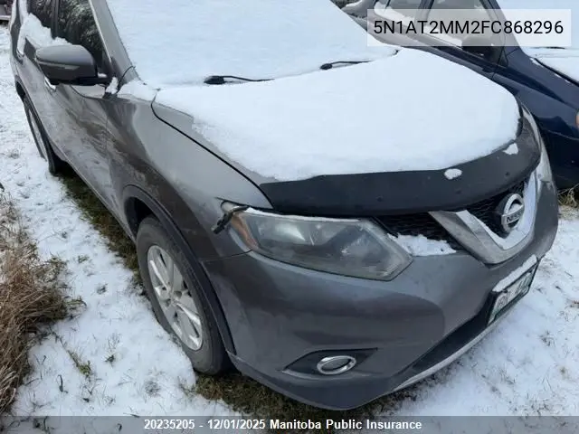 5N1AT2MM2FC868296 2015 Nissan Rogue Sv