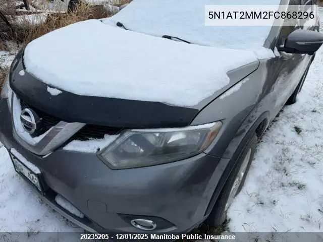 5N1AT2MM2FC868296 2015 Nissan Rogue Sv