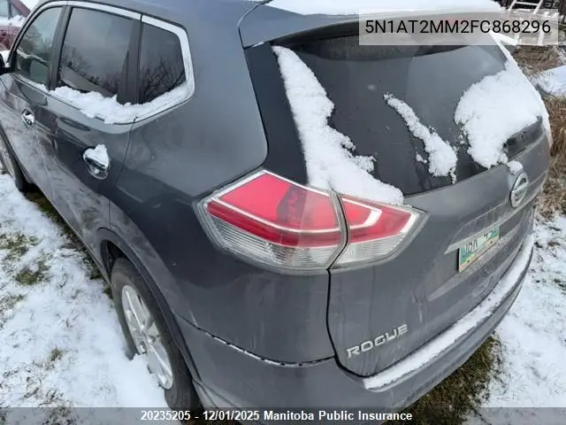 5N1AT2MM2FC868296 2015 Nissan Rogue Sv