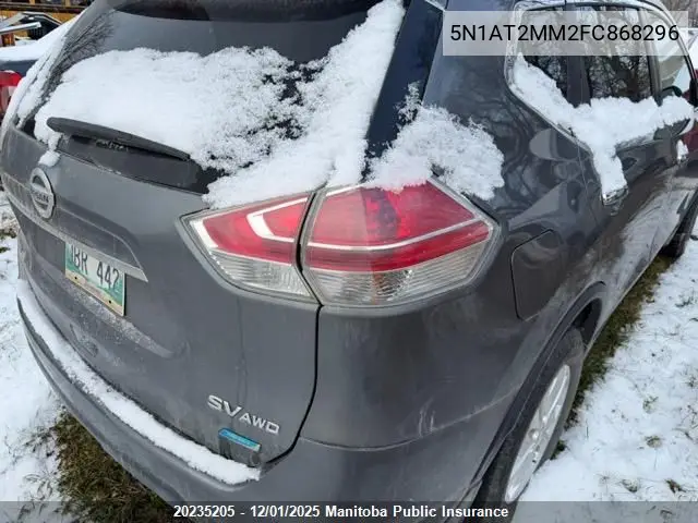 5N1AT2MM2FC868296 2015 Nissan Rogue Sv