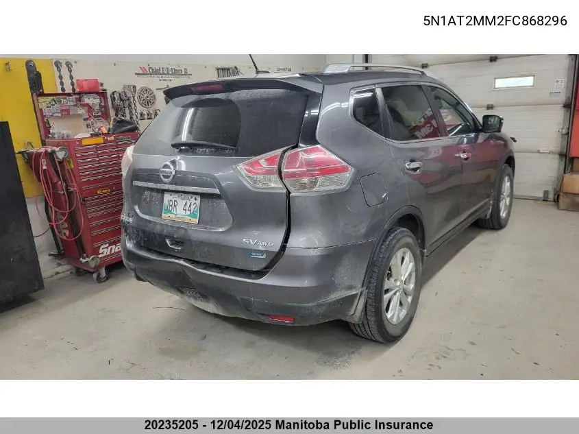 5N1AT2MM2FC868296 2015 Nissan Rogue Sv