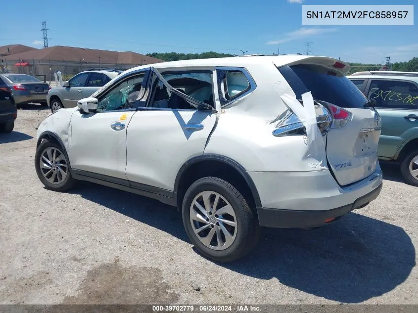 2015 Nissan Rogue Sl VIN: 5N1AT2MV2FC858957 Lot: 39702779