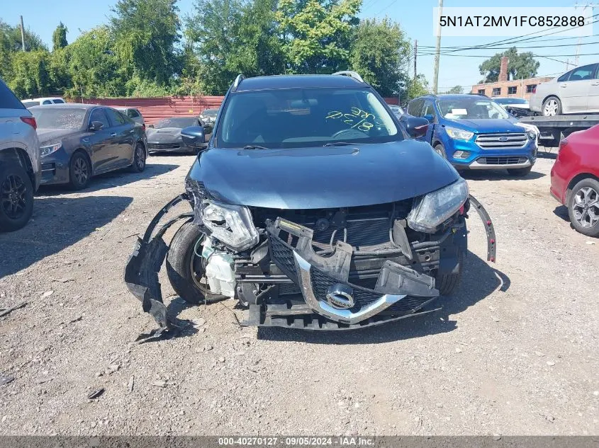 2015 Nissan Rogue Sv VIN: 5N1AT2MV1FC852888 Lot: 40270127