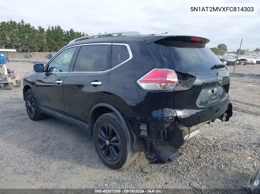 5N1AT2MVXFC814303 2015 Nissan Rogue S/Sl/Sv