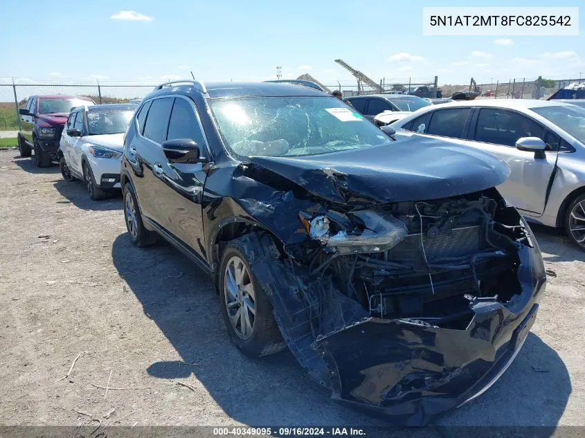 2015 Nissan Rogue S/Sl/Sv VIN: 5N1AT2MT8FC825542 Lot: 40349095