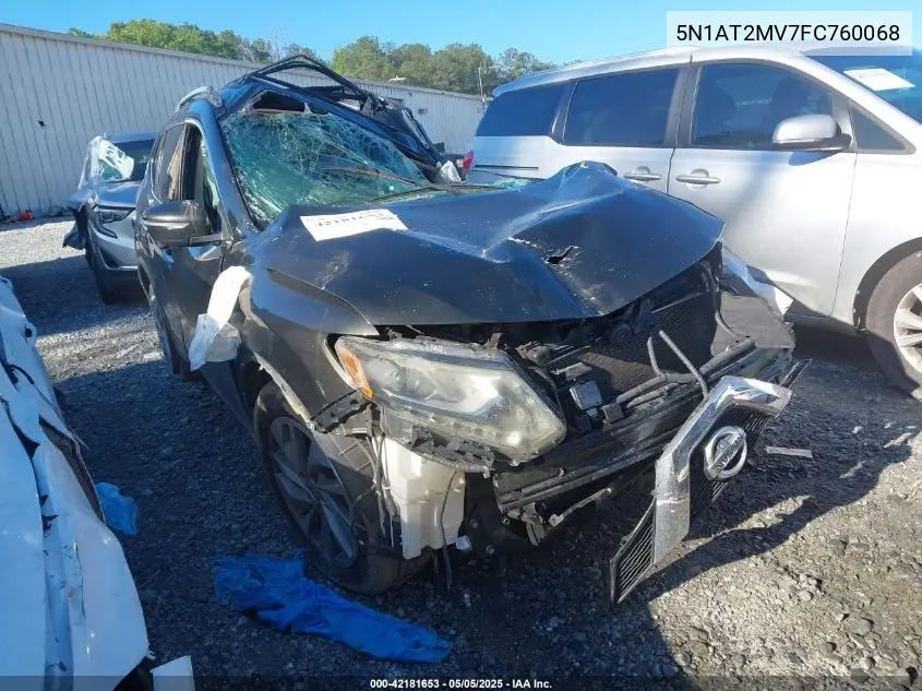 5N1AT2MV7FC760068 2015 Nissan Rogue Sl