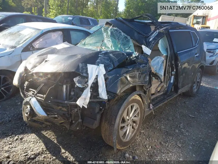 5N1AT2MV7FC760068 2015 Nissan Rogue Sl