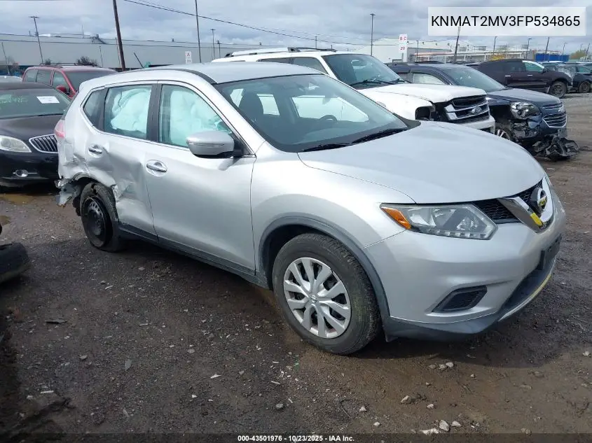 KNMAT2MV3FP534865 2015 Nissan Rogue S
