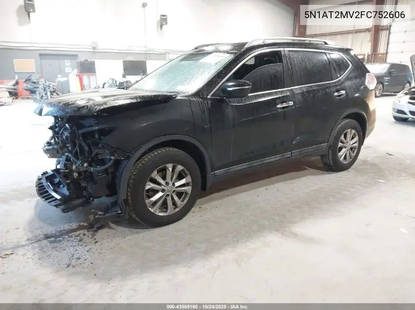 5N1AT2MV2FC752606 2015 Nissan Rogue Sv