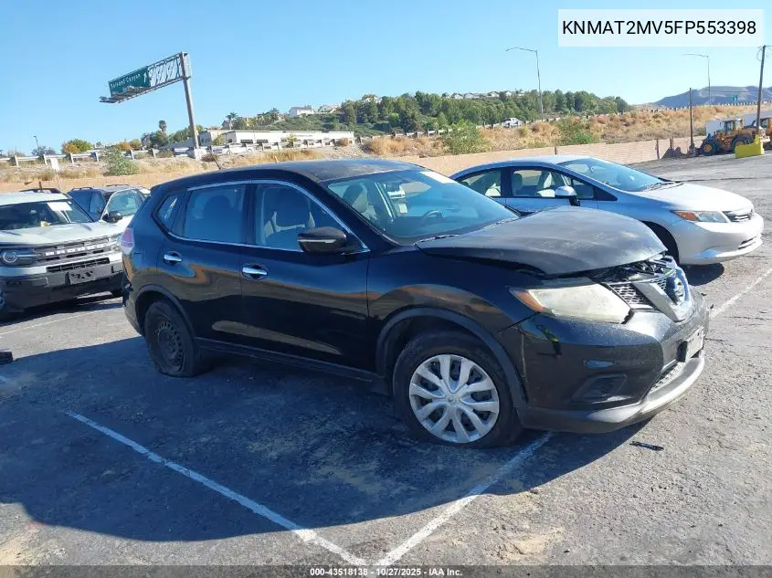 KNMAT2MV5FP553398 2015 Nissan Rogue S/Sl/Sv