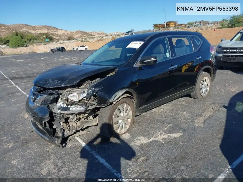 KNMAT2MV5FP553398 2015 Nissan Rogue S/Sl/Sv