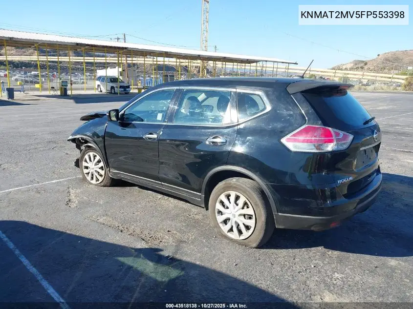 KNMAT2MV5FP553398 2015 Nissan Rogue S/Sl/Sv