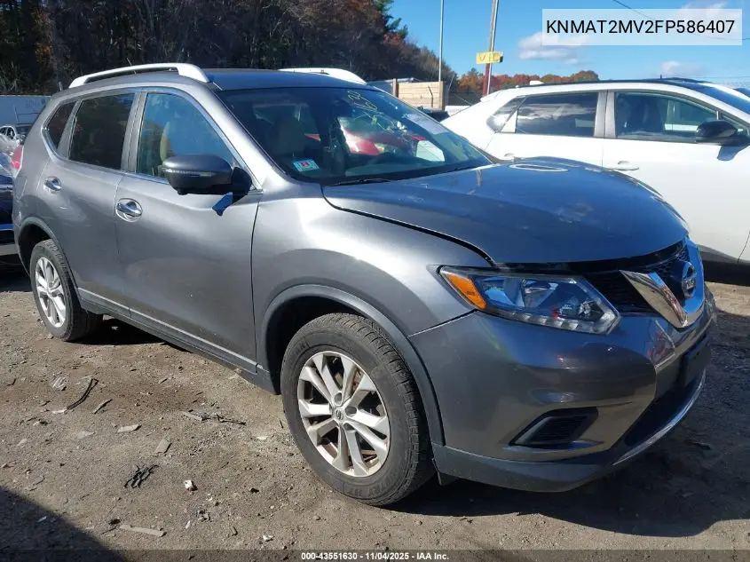 KNMAT2MV2FP586407 2015 Nissan Rogue Sv