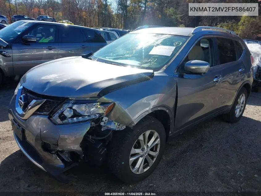 KNMAT2MV2FP586407 2015 Nissan Rogue Sv