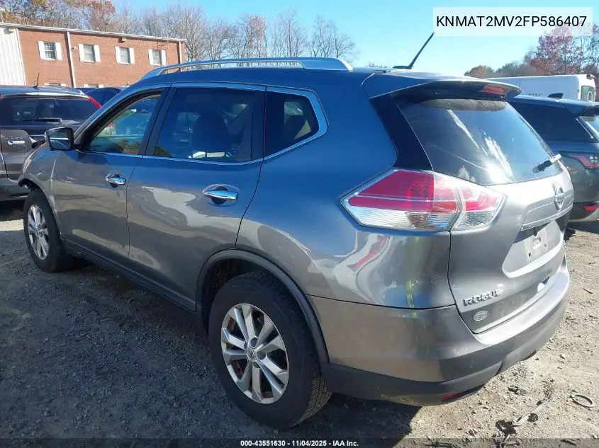 KNMAT2MV2FP586407 2015 Nissan Rogue Sv