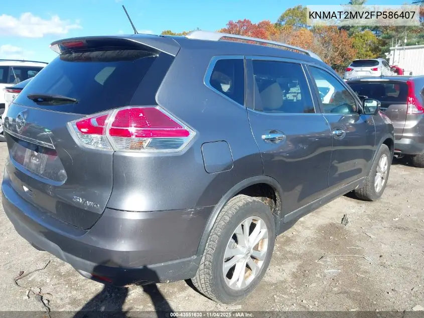KNMAT2MV2FP586407 2015 Nissan Rogue Sv