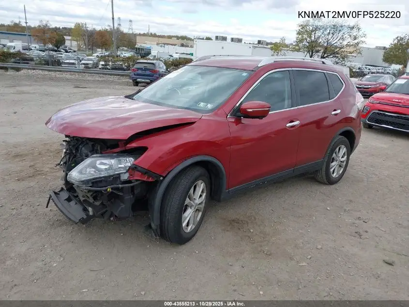 KNMAT2MV0FP525220 2015 Nissan Rogue Sv