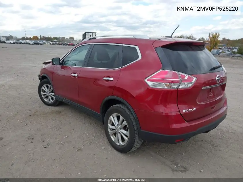 KNMAT2MV0FP525220 2015 Nissan Rogue Sv