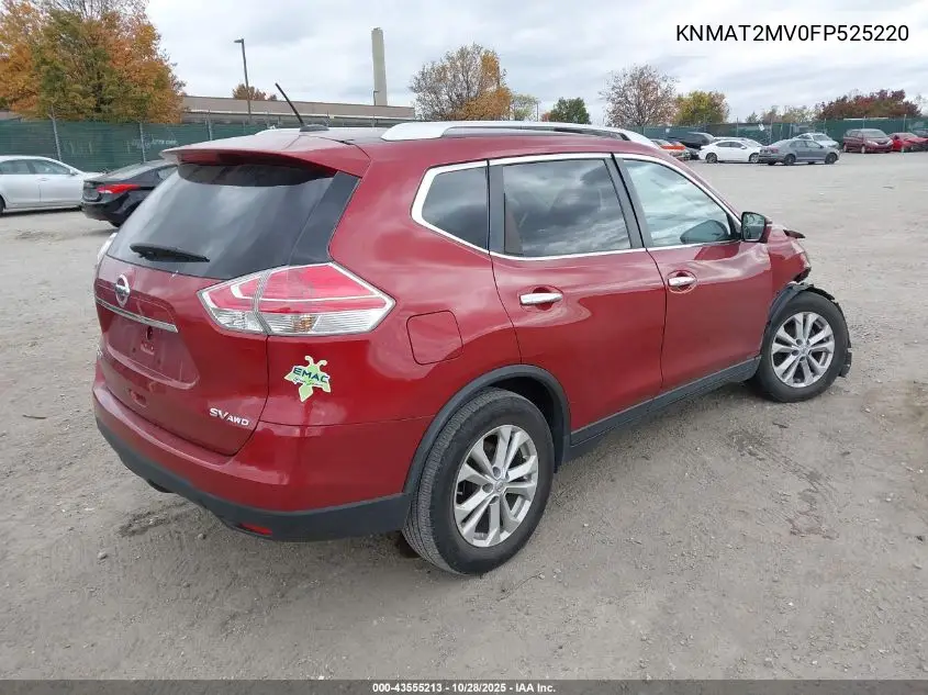 KNMAT2MV0FP525220 2015 Nissan Rogue Sv