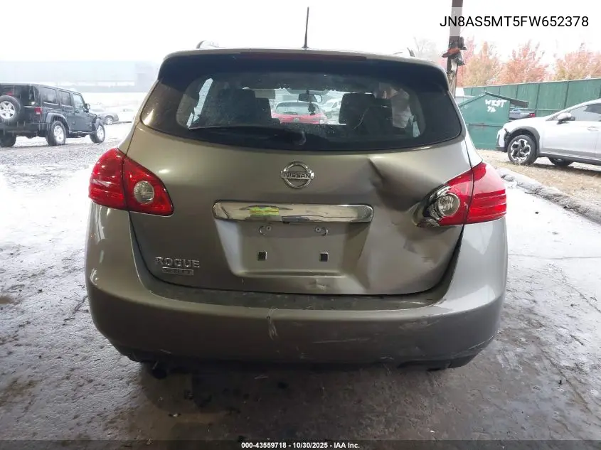 JN8AS5MT5FW652378 2015 Nissan Rogue Select S