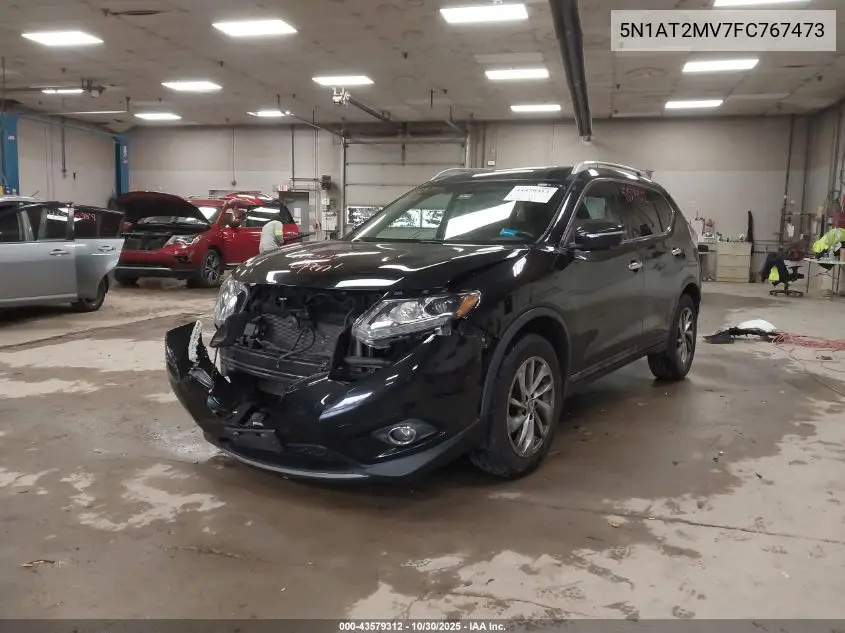 5N1AT2MV7FC767473 2015 Nissan Rogue Sl