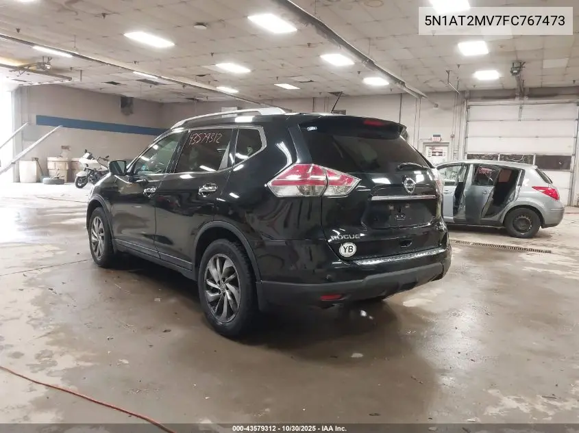 5N1AT2MV7FC767473 2015 Nissan Rogue Sl